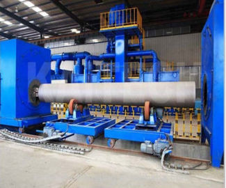 Roller Conveyor Pipe Sandblasting Equipment For Petrochemical Engineering